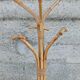 Coat rack parrot in rattan and bamboo