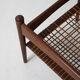 Vintage webbing coffee table in teak, 1960s