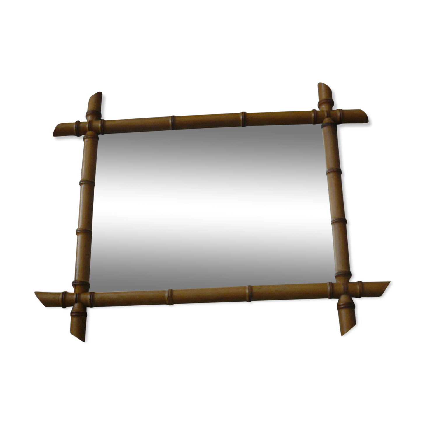 Miroir en banbou 65x55cm
