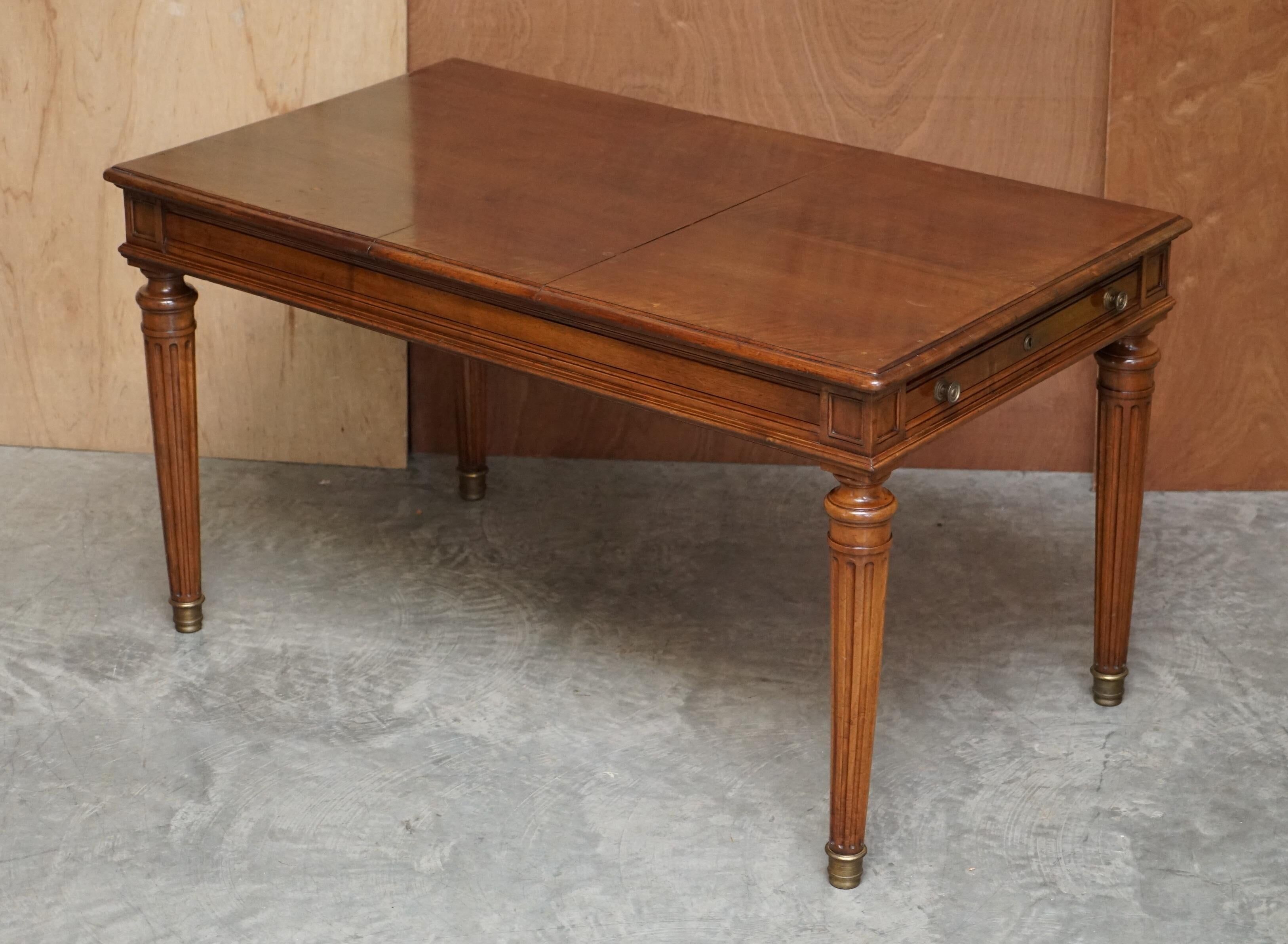 Table d'écriture bibliothèque antique circa 1860 avec pentes jumelles