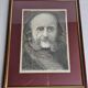 Portrait of Jacques Offenbach inspired by a photograph by Nadar, Framed and signed, 34 x 43 cm