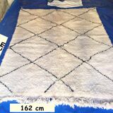 Moroccan carpet style beniouarain 100% wool 135 x 300