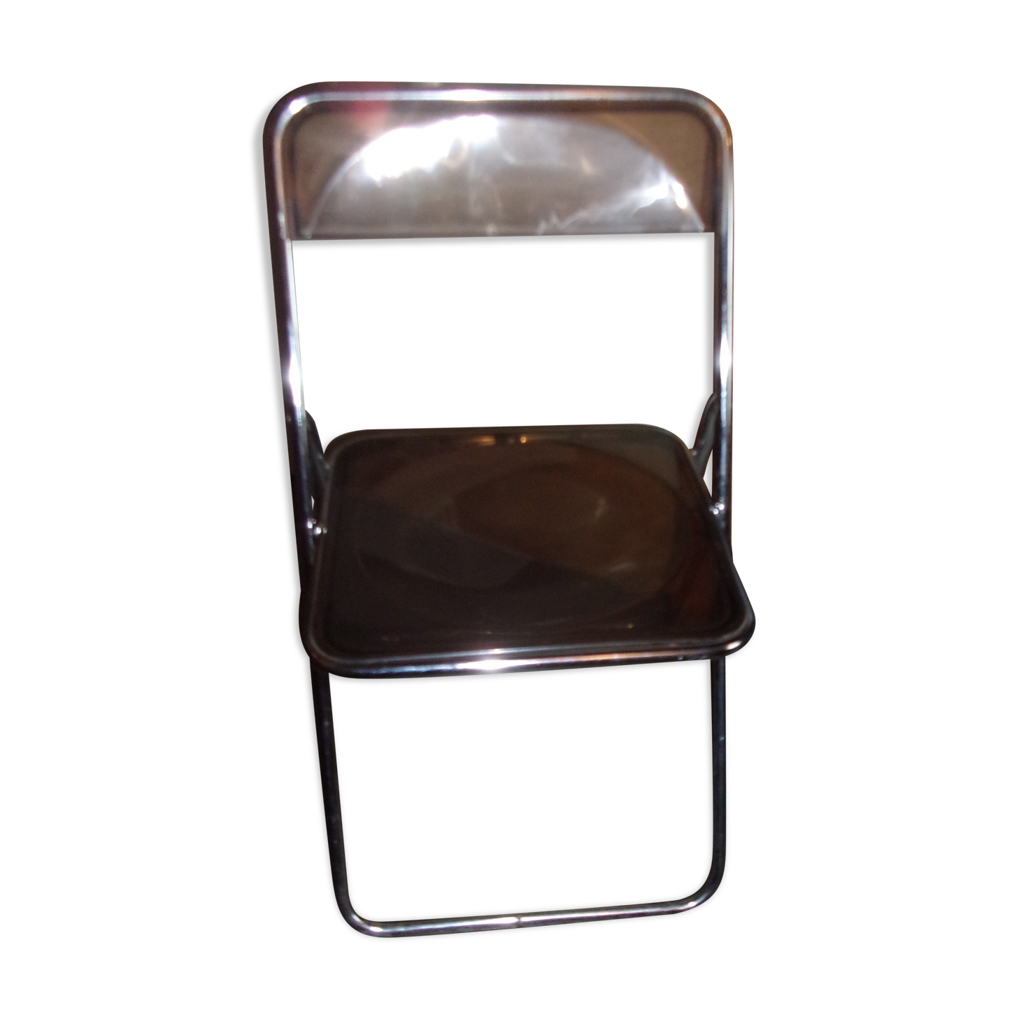 Plexid chrome folding chair 1970