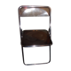 Plexid chrome folding chair 1970