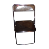 Plexid chrome folding chair 1970