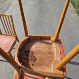Set of 4 chairs by Antoine Suman