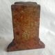 Genuine Red Alabaster Marble Italian Bookend Column Shaped Pair