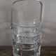 Vintage glass ice bucket with metal handle