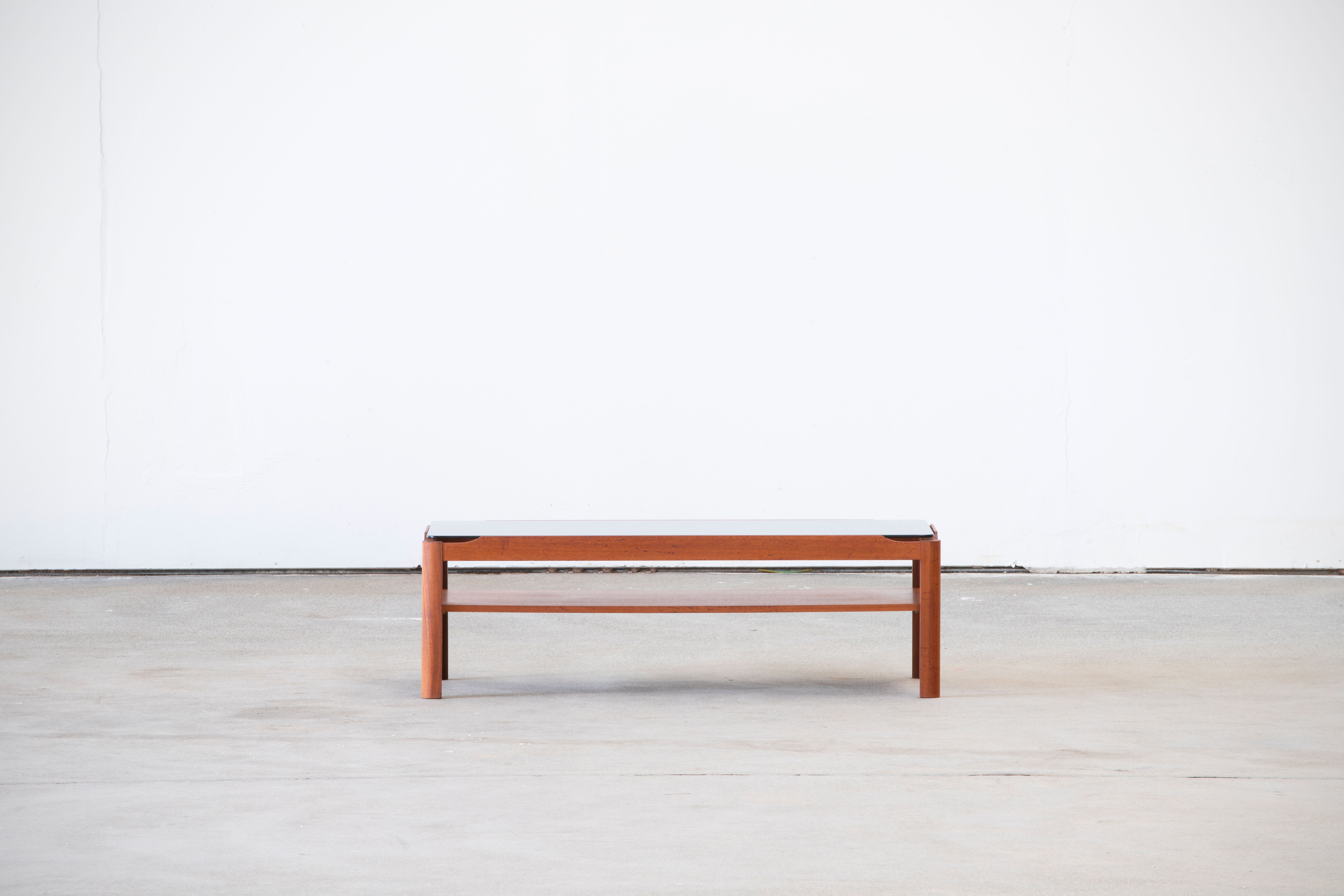 Scandinavian coffee table in teak 112cm