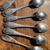 Set of 12 forks and 12 monogram spoons