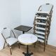 Table bistrot en bois et fer