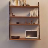 Teak wall shelves, Vintage Scandinavian 1960s