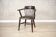 Early-20th Century Beech Desk Chair with Leather Seat, 1950s