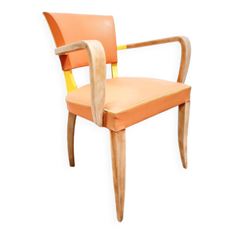 Vintage orange bridge armchair