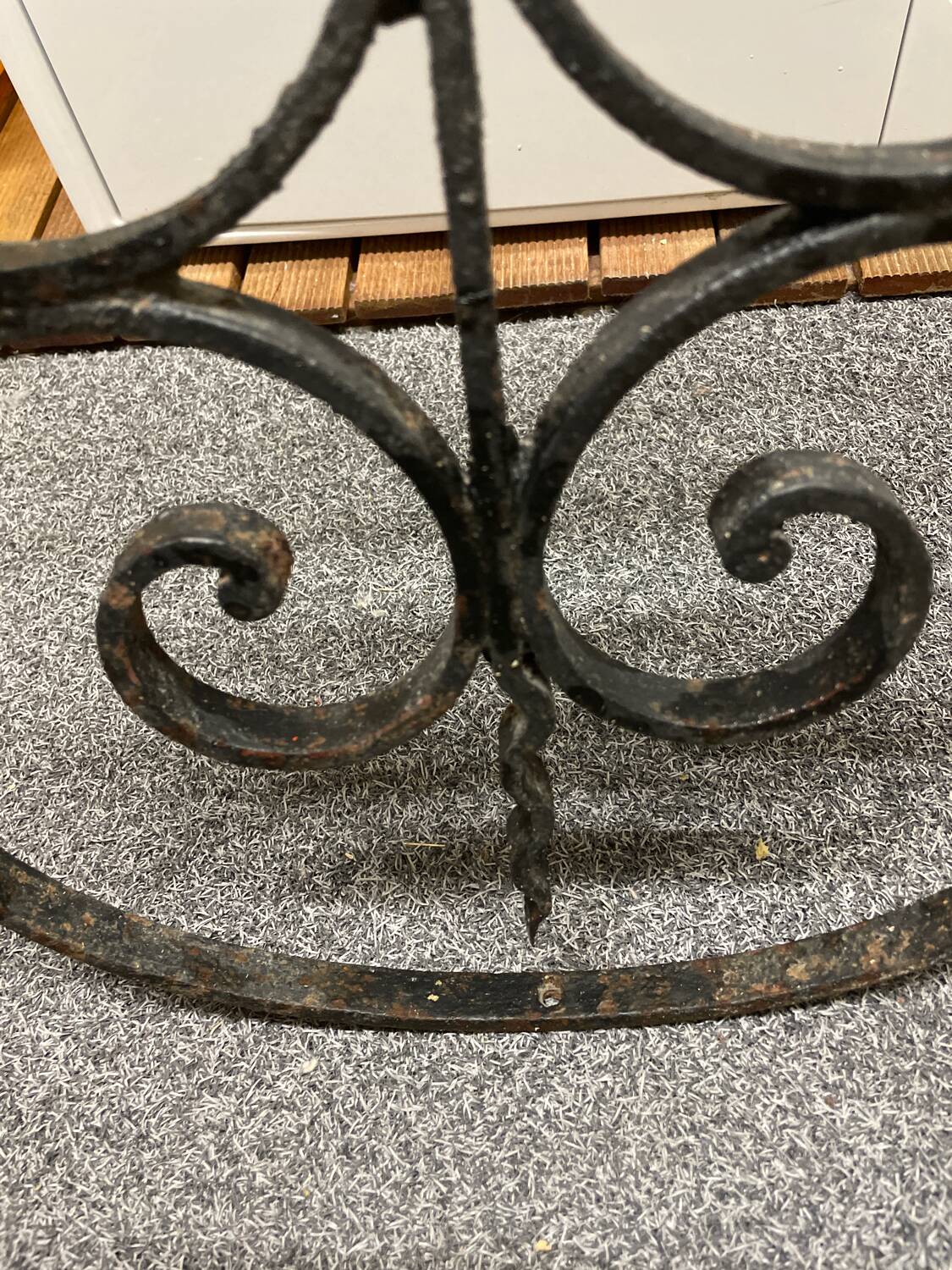 Wrought iron wall light