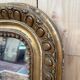 Louis Philippe mirror gilded with gold leaf, mercury mirror from the 19th century.