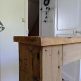 Wood fireplace mantle