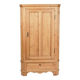 Antique corner cabinet - solid pine - brass fittings - 1920s