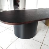 Table basse ovale pieds cylindre