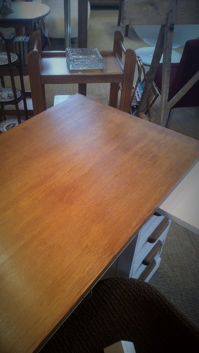 Bureau vintage années 50 peint