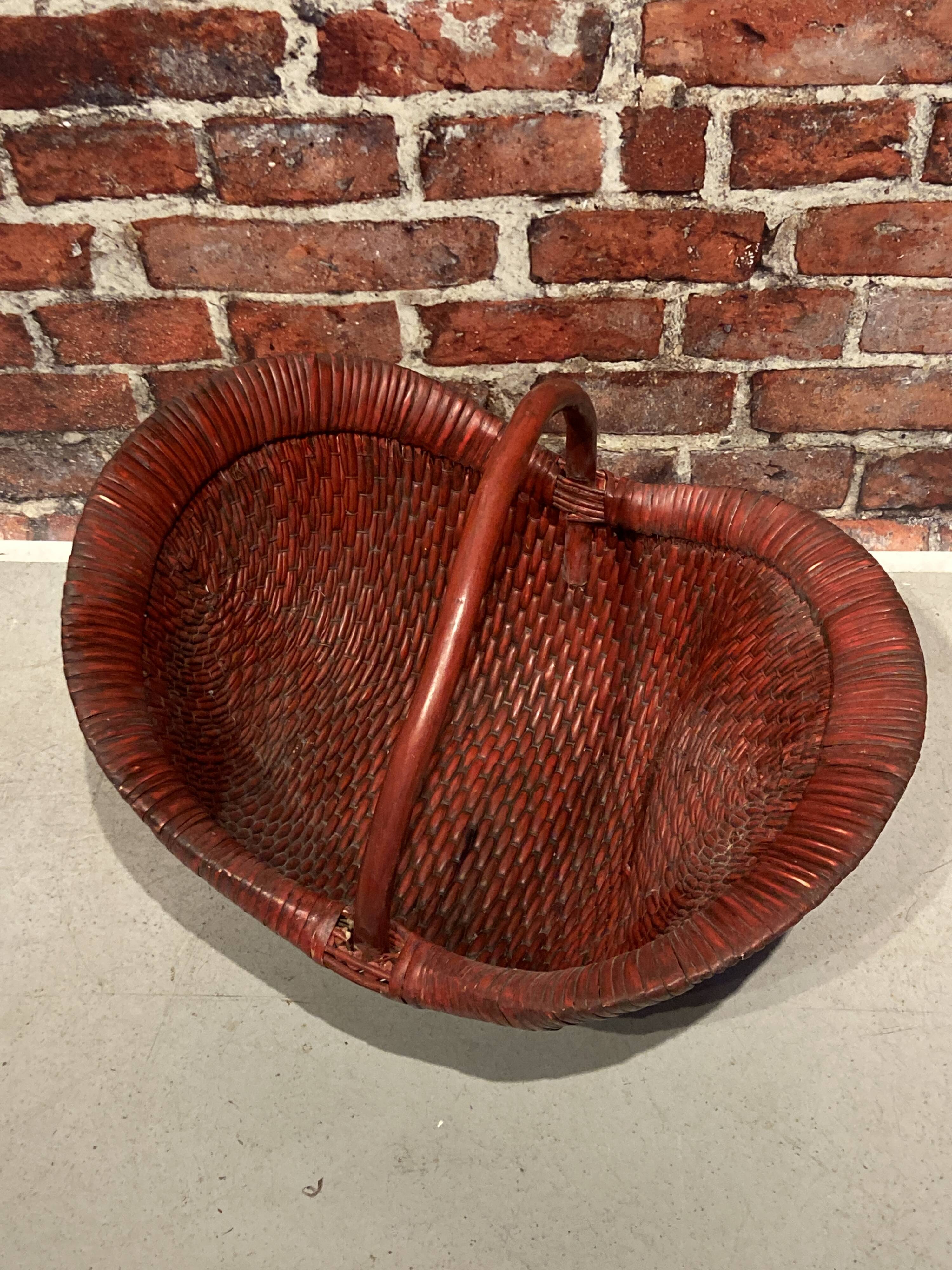 19th century China basket
