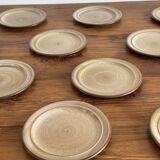 Set of 12 Niderville stoneware dessert plates