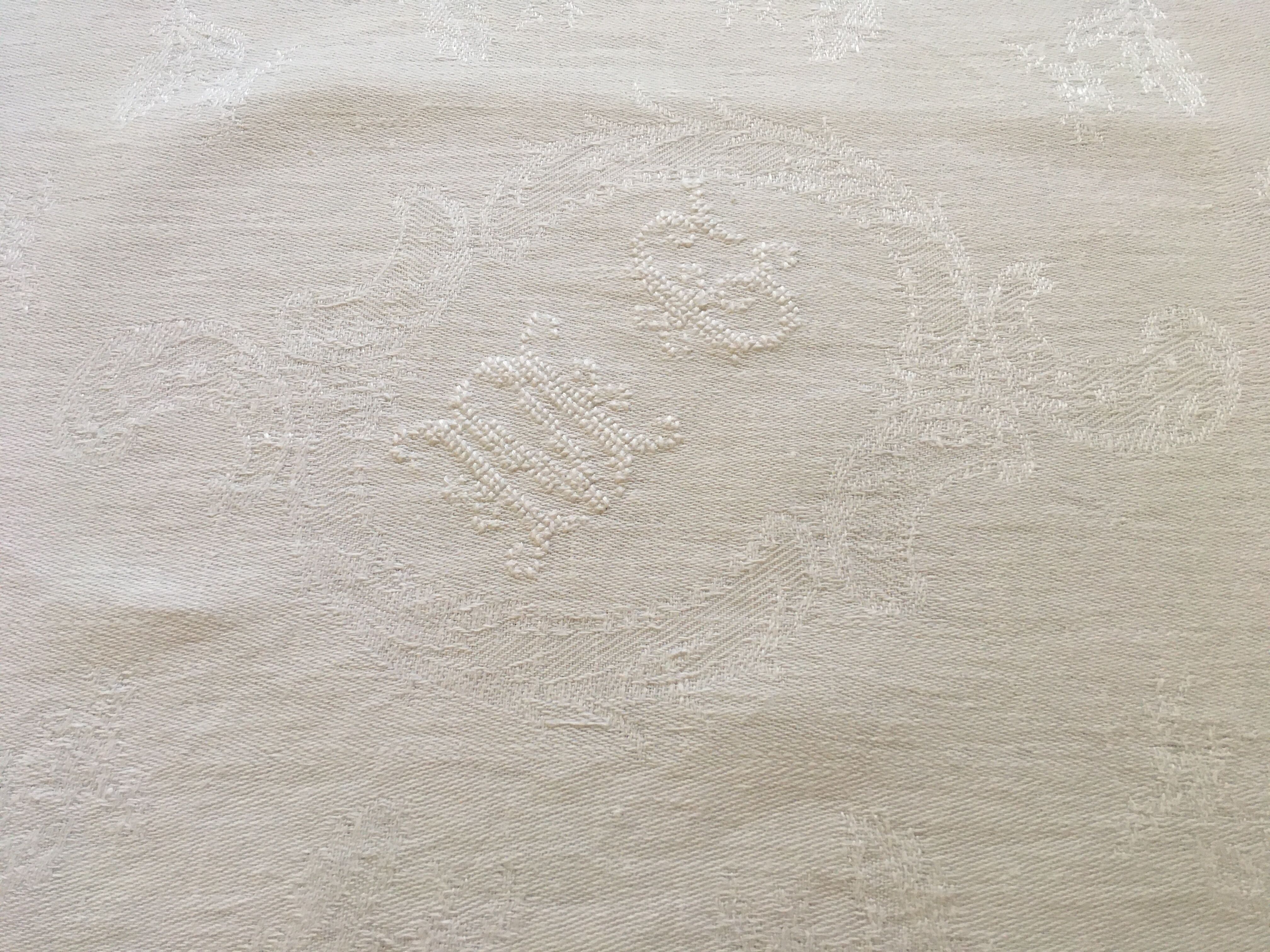 Set of 5 MG monogram napkins