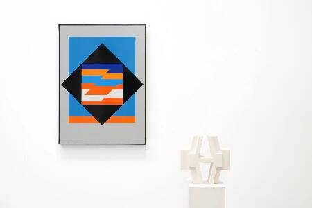 Guy Vandenbranden, Early XL Geometric Abstract Composition