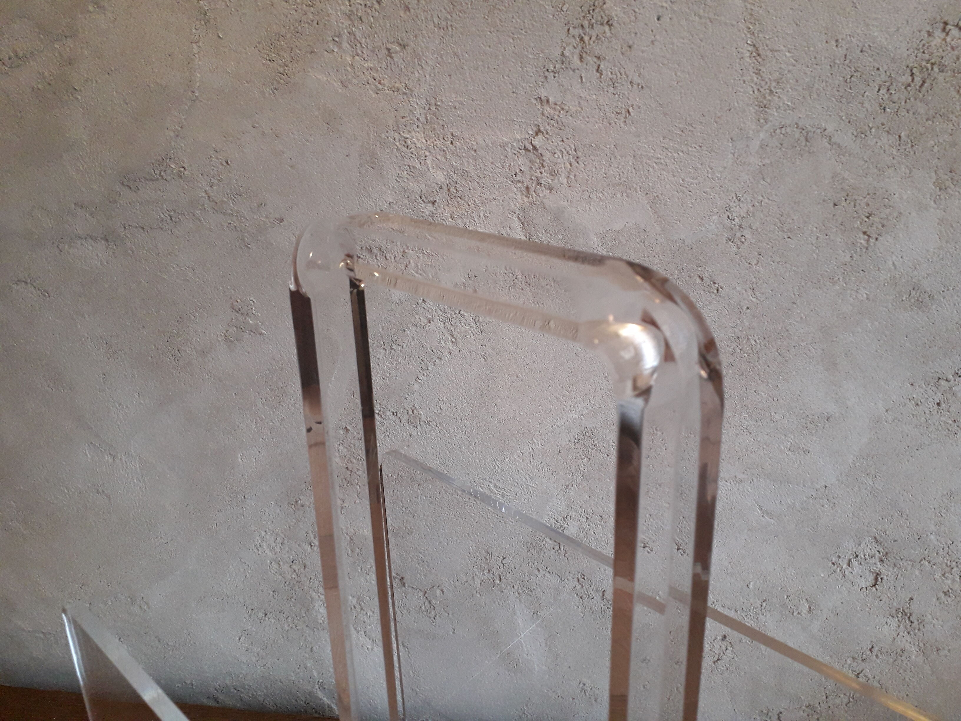 Vintage Plexiglas magazine holder