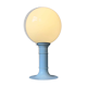 White Space Age table lamp Woja Holland with opal glass shade