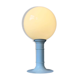 White Space Age table lamp Woja Holland with opal glass shade