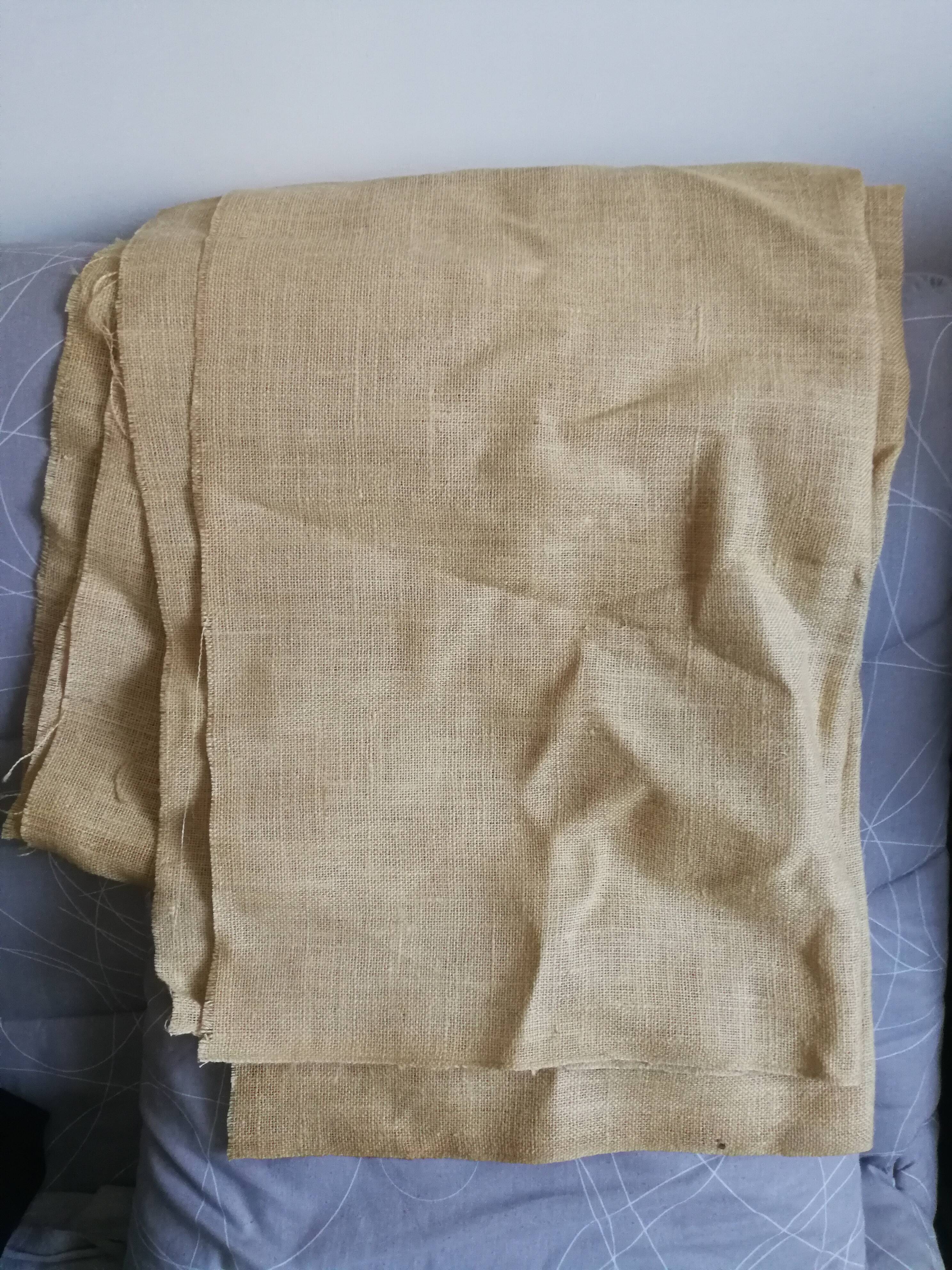 Jute canvas tablecloth