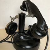 Old black Bakelite phone