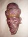 Purple and gold African mask