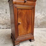 Antique small cabinet French hall cupboard walnut