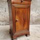 Antique small cabinet French hall cupboard walnut