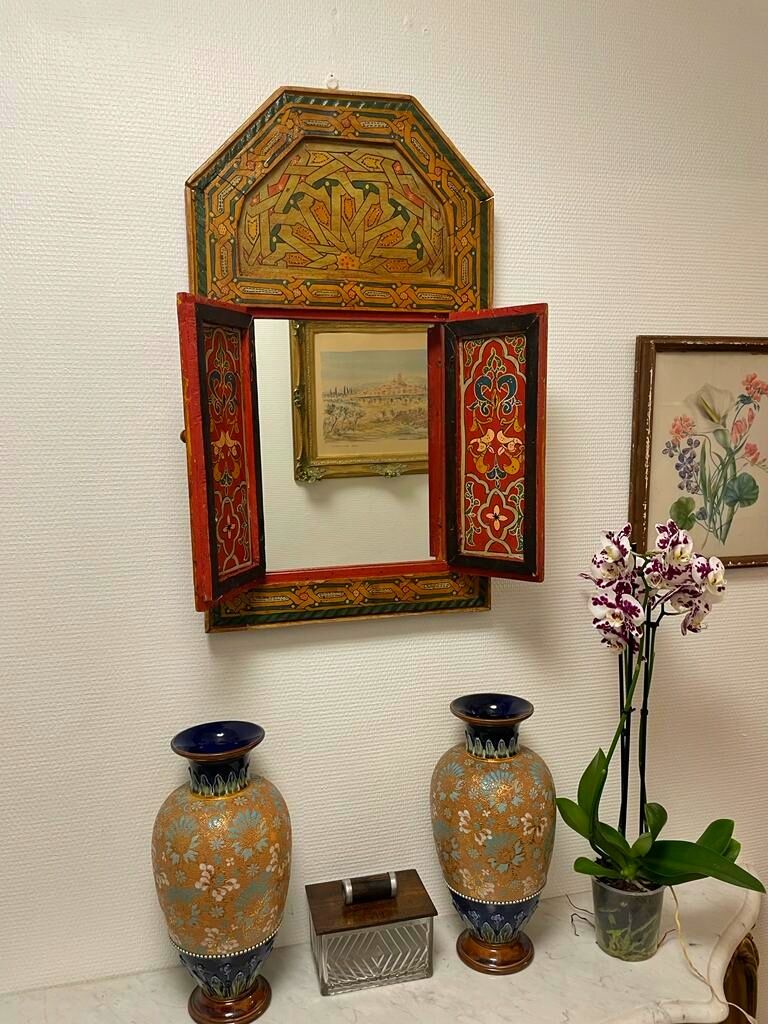 Moroccan mirror Xxeme hand painted