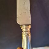 Box of 10 silver metal knives Cristofle