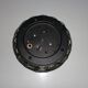 Round iron-ring glass ceiling lamp by Limburg Glashütte 1960s Germany
