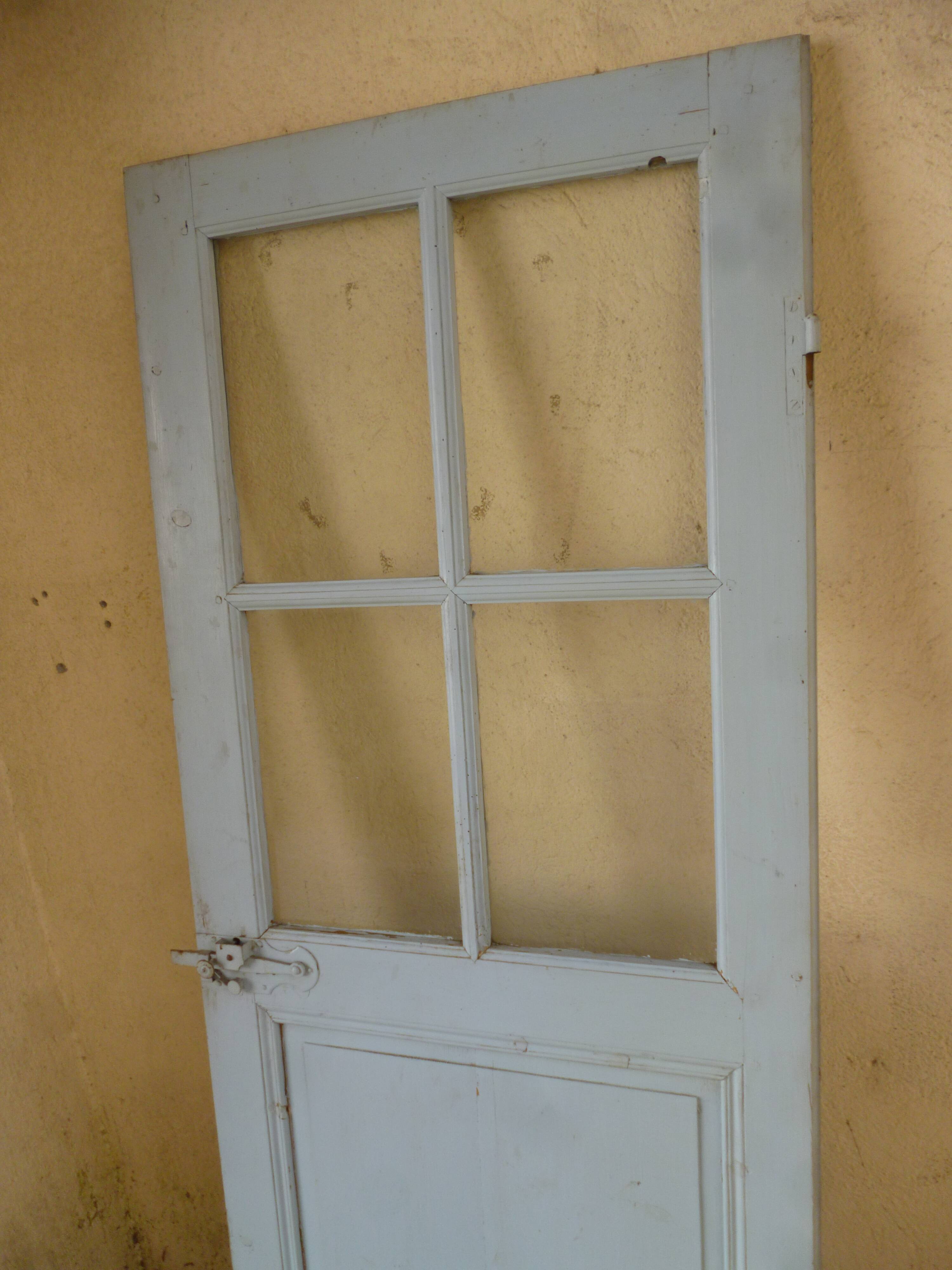 Old door blue patina