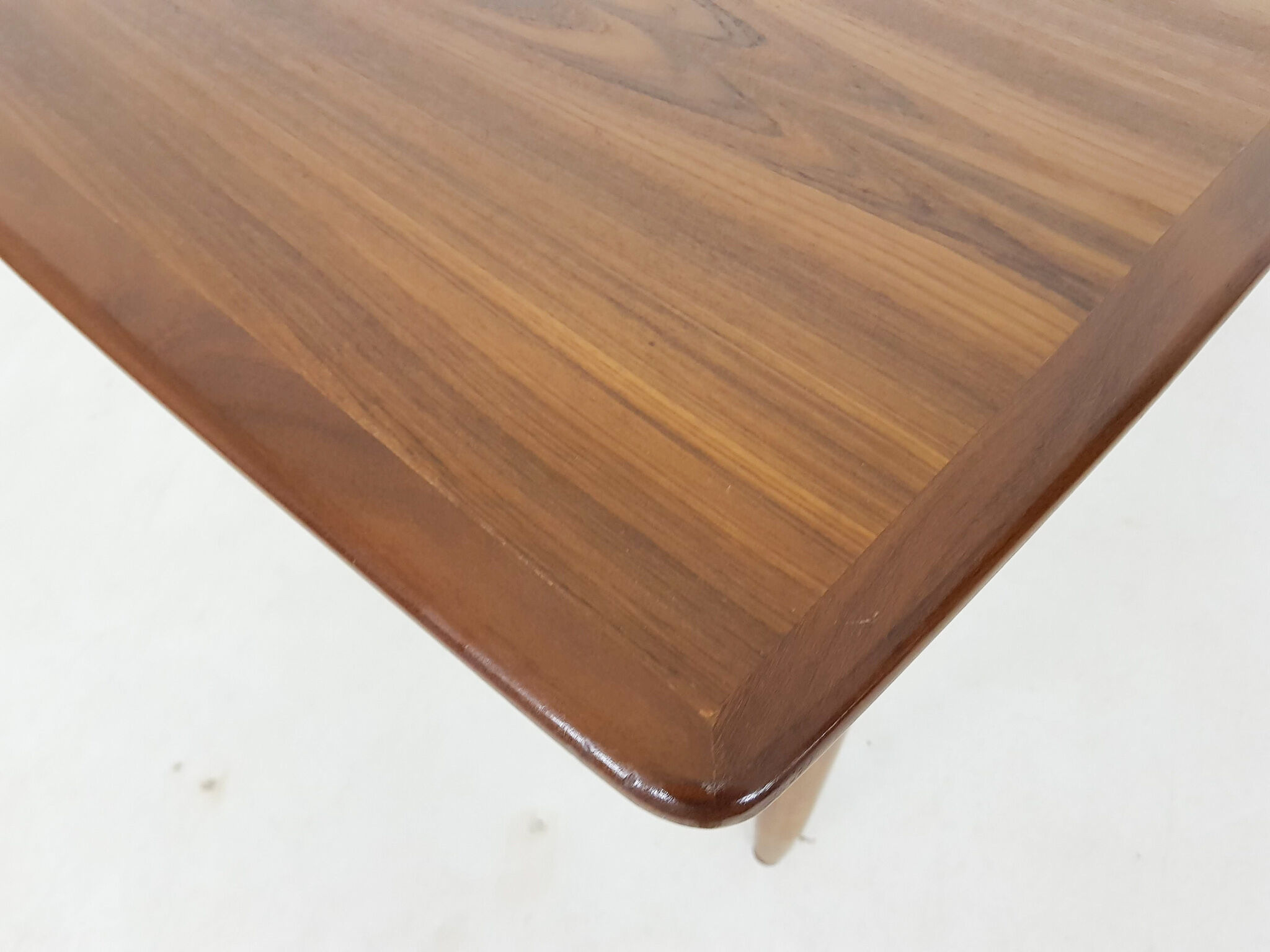 Mid-century teak extendable dining table, Netherlands 1950's