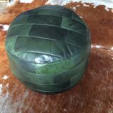 Sede leather patchwork pouf