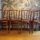 Set 4 chaise de bistrot assise velours