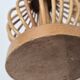 Pair of vintage rattan lamps 1960