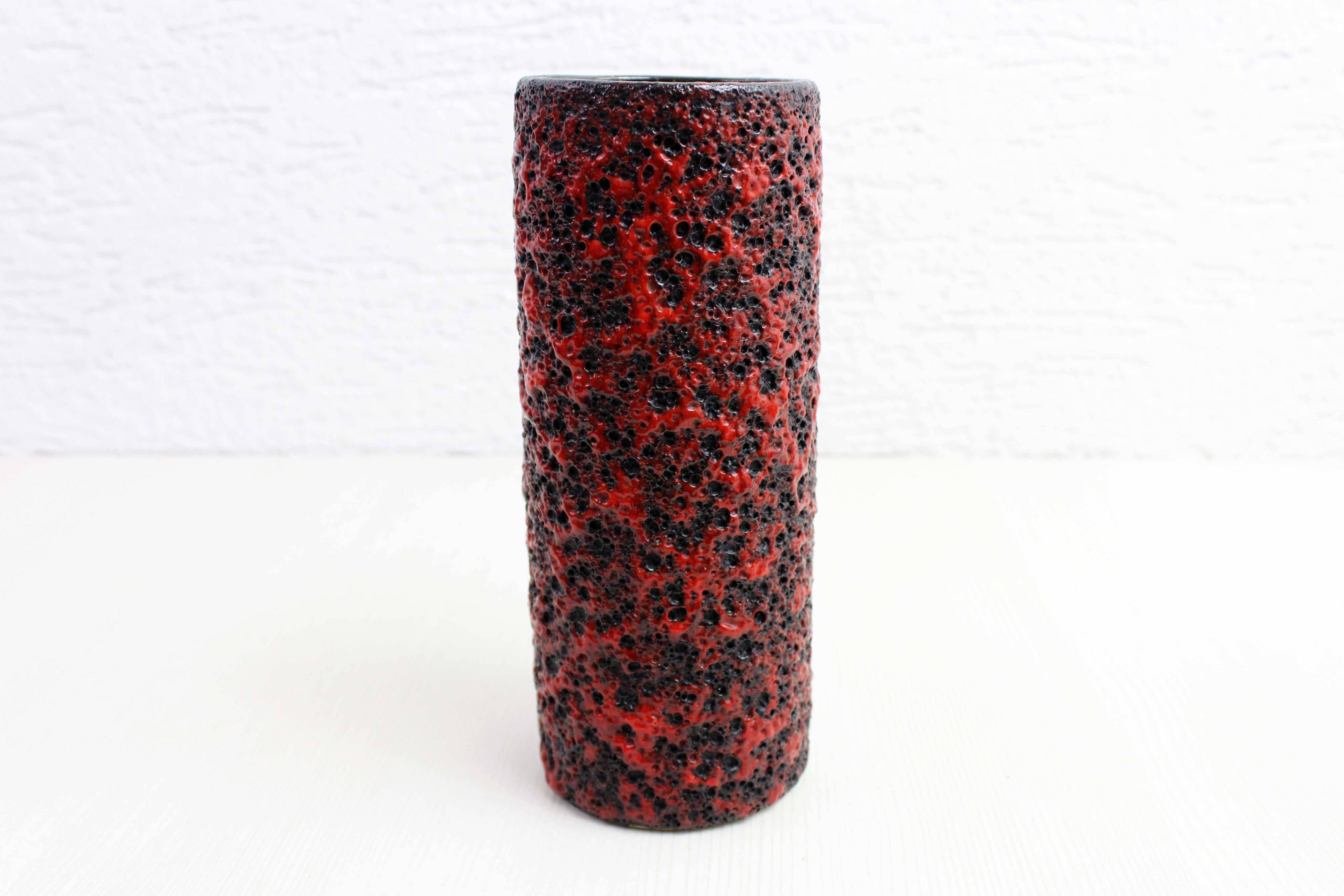 Vintage West Germany lava texture vase