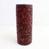 Vintage West Germany lava texture vase