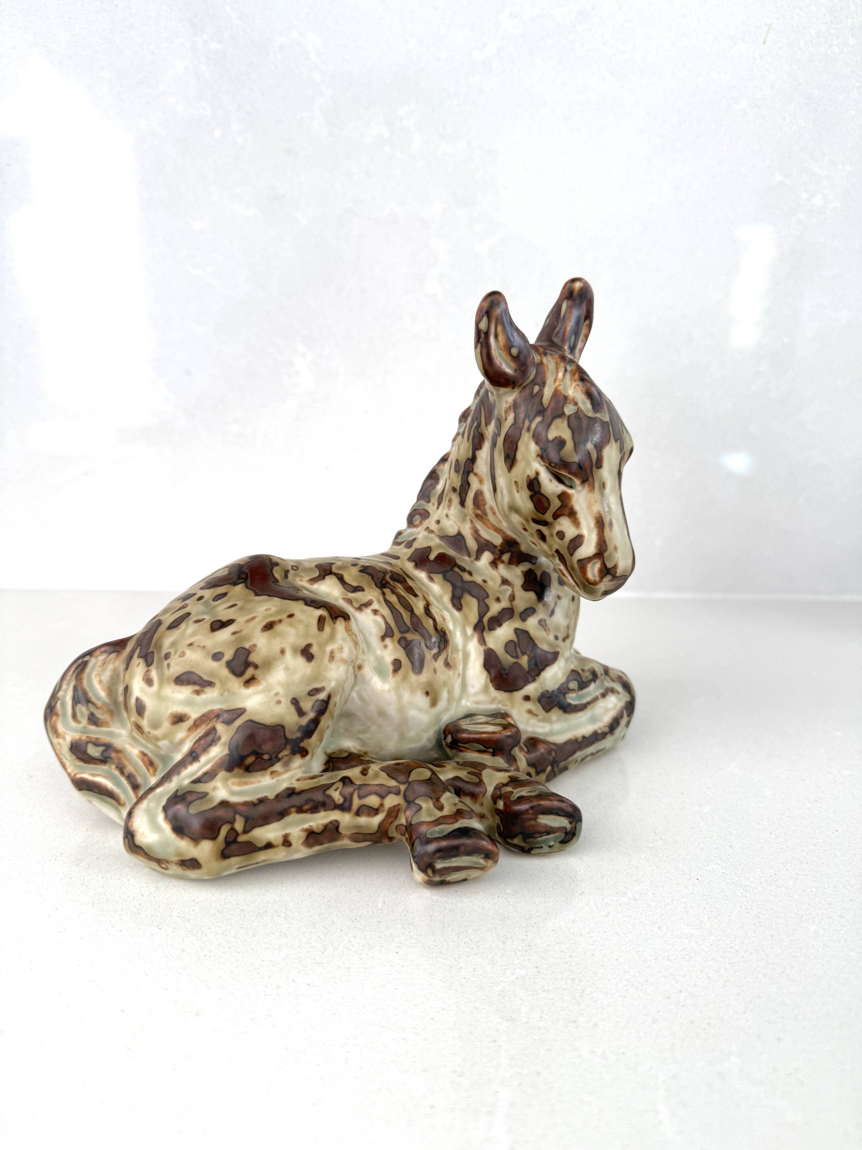 Knud Kjhn, Donkey, prod. Royal Copenhagen, 1940s