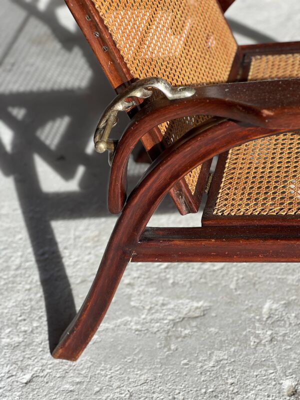 Fauteuil Morris réglable n° 6392 par Otto Prutscher pour Thonet Autriche 1905