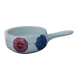 Poêlon caquelon Villeroy and Boch pattern flowers 70s pop age vintage diam 18 cm little served