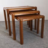 Nesting tables in Scandinavian style, made of teak, circa 1980